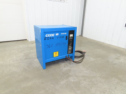 Exide System 3000 ES3-18-1050 Forklift Battery Charger 36VDC 1050Ah 480V 3Ph