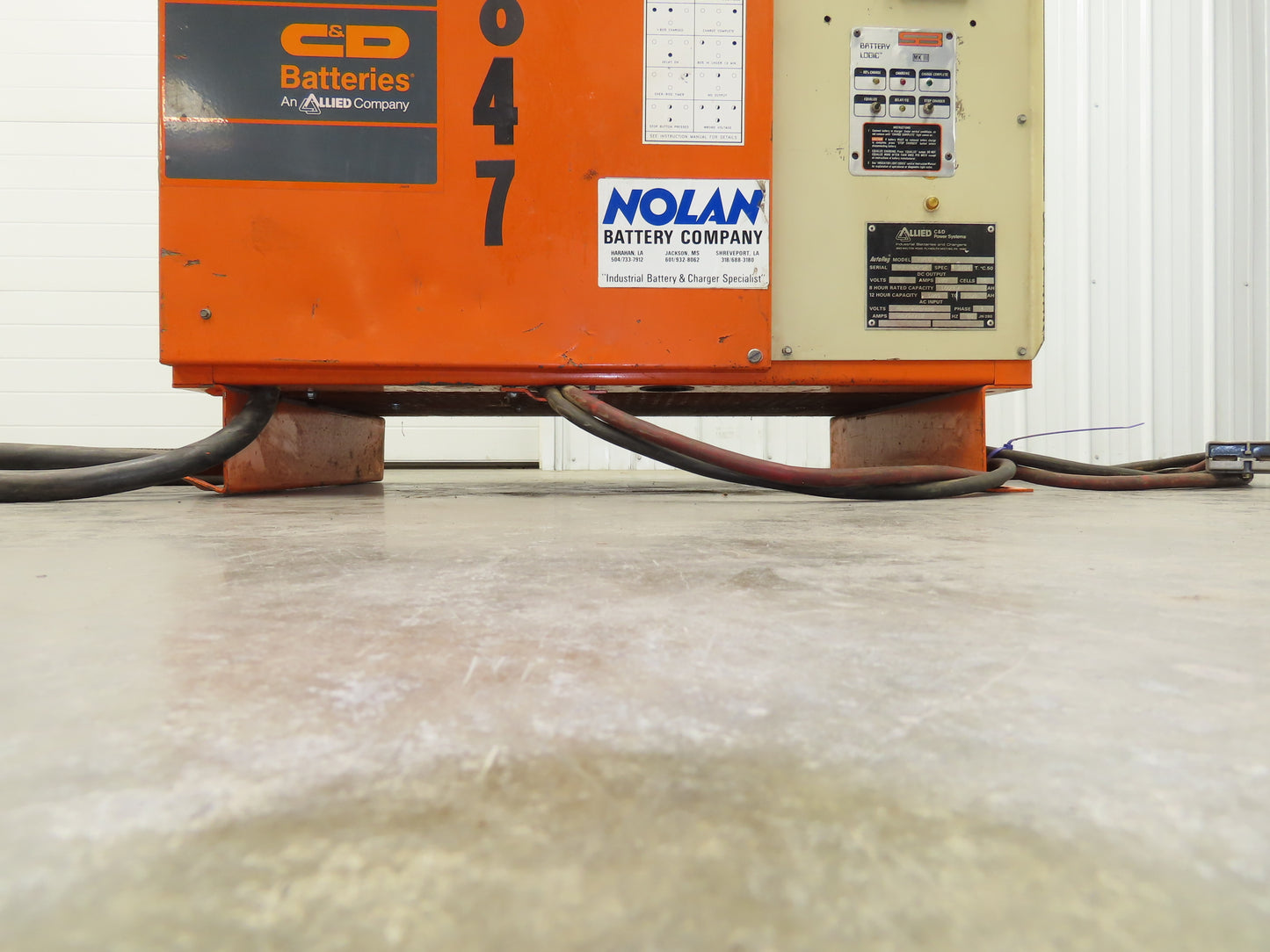 Allied FP18HK1000 AutoReg Forklift Battery Charger 36V 185A 1000-1500Ah 480V 3Ph