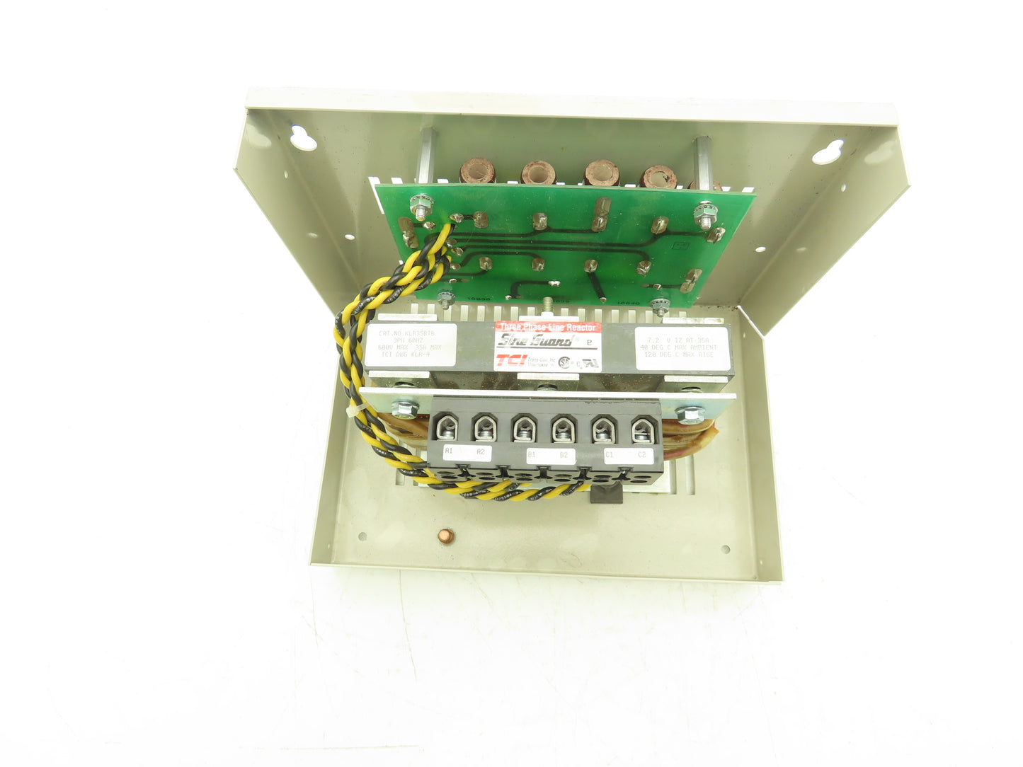 Trans-Coil Inc KLC35B KLR Line Reactor 600VAC 35Amp dV/DtGuard