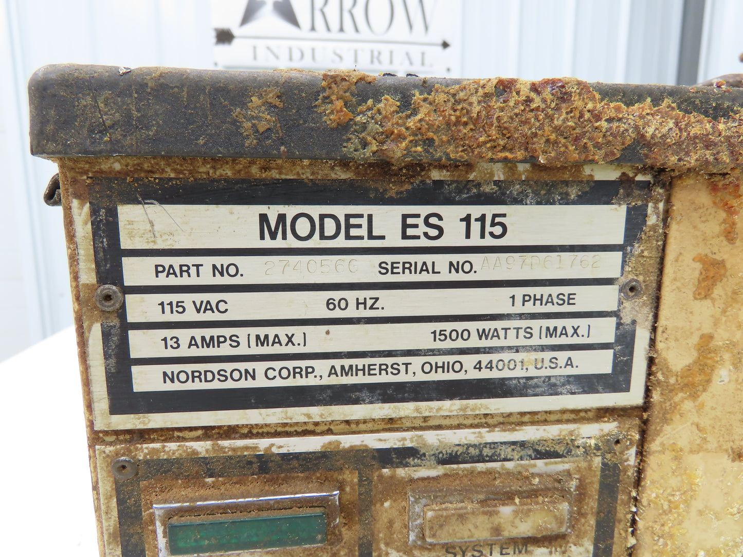 Nordson 274056G Hot Shot Glue Melt Dispenser Machine 115V 1PH 1500W  *Bad Motor*