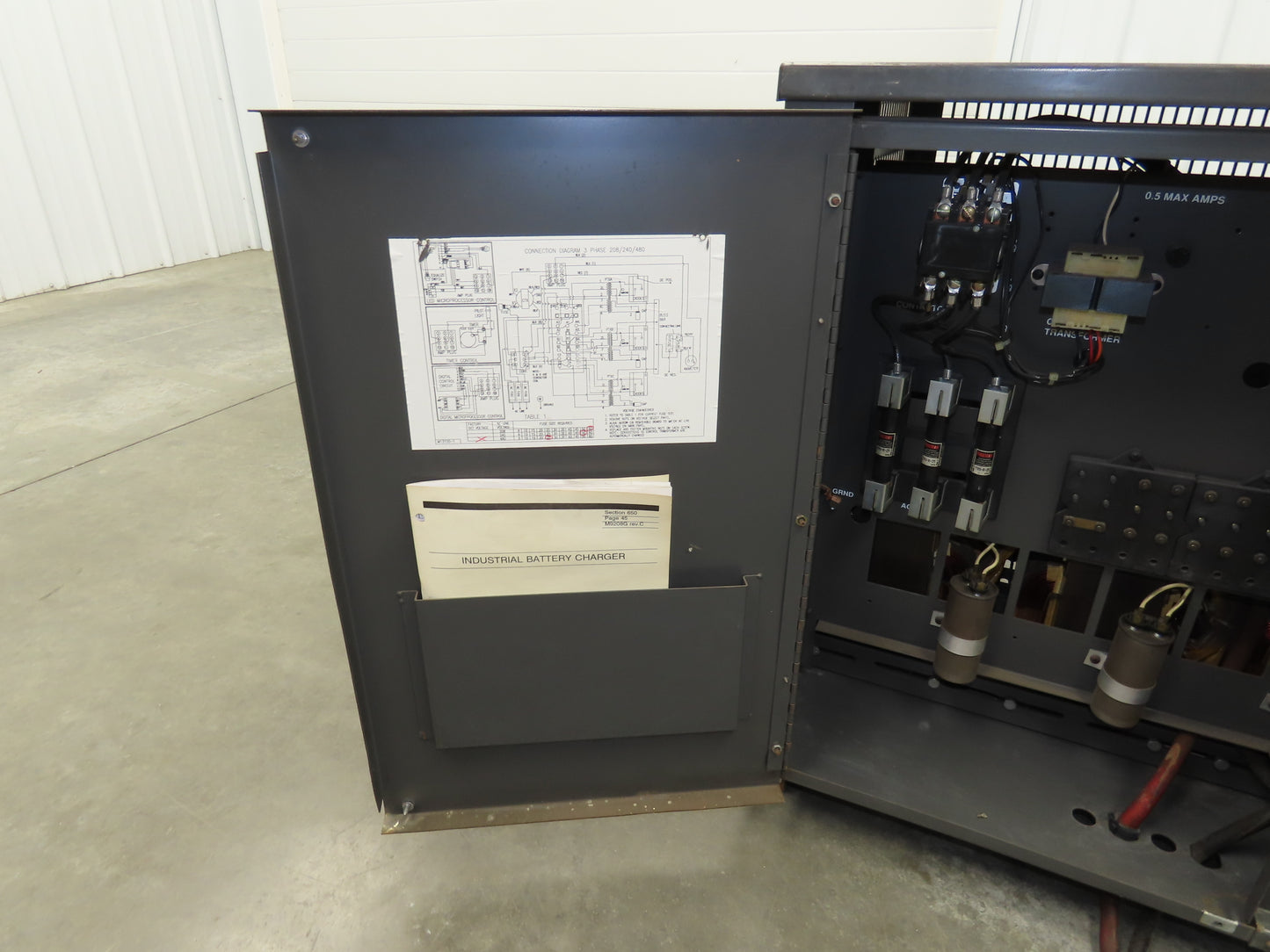 PowerFlow Systems Forklift Battery Charger 48V 180A 900Ah 208/240/480V 3Ph