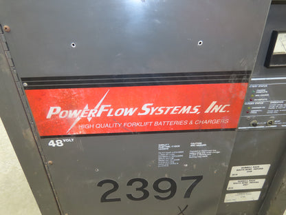PowerFlow Systems Forklift Battery Charger 48V 180A 900Ah 208/240/480V 3Ph