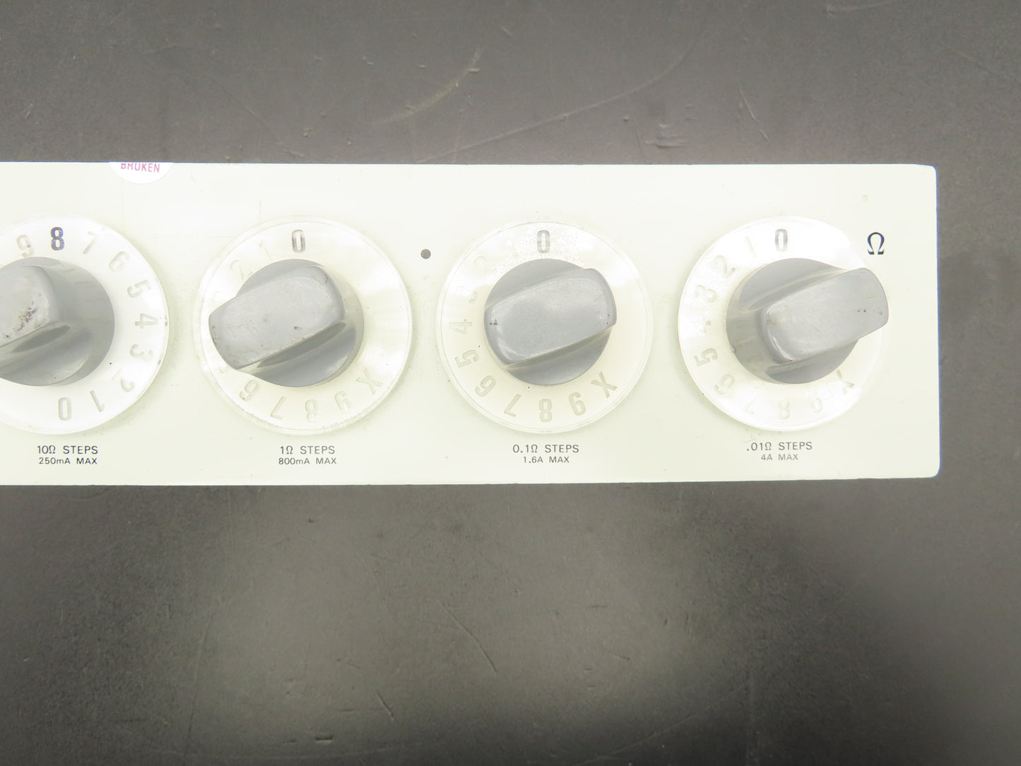 General Radio USA 1433-T Gen Rad Decade Resistor 5 Dial 1 Kiloohm