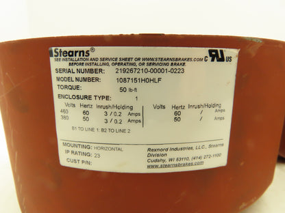 Stearns 1087151 Motor End Cover Take Offs PN Has Variation Measure Same Lot of 2