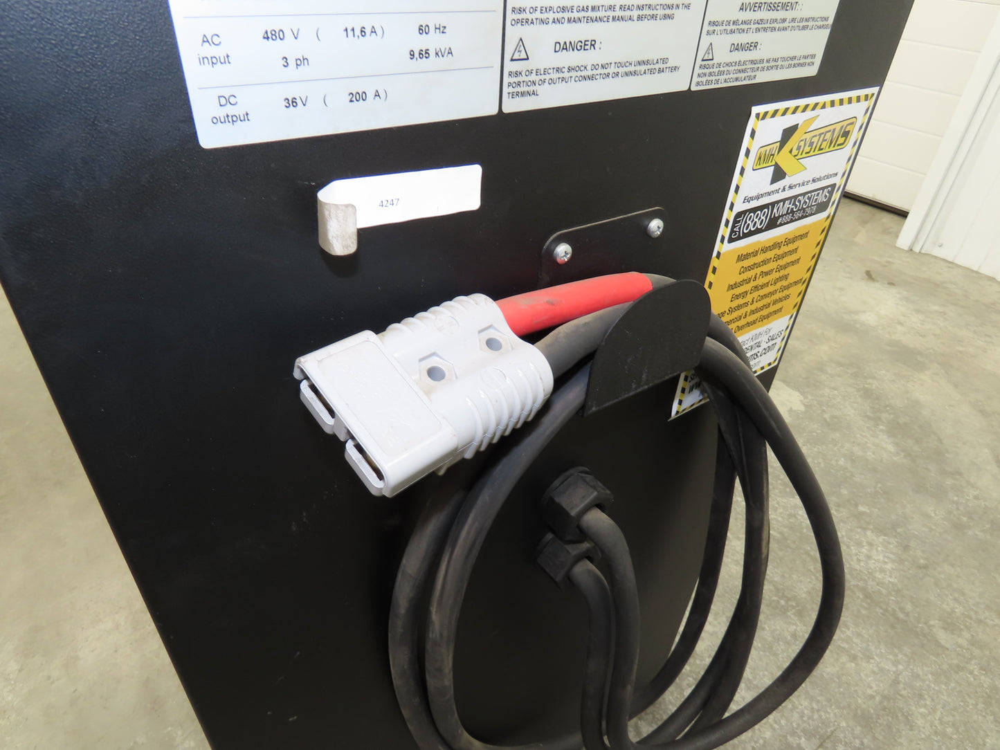 A.T.I.B. Elettronica Forklift Battery Charger 36V 200A 990-1432Ah 480VAC 3Ph