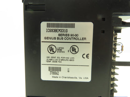 GE Fanuc IC693BEM331G Genius PLC Bus Controller Module Series 90-30