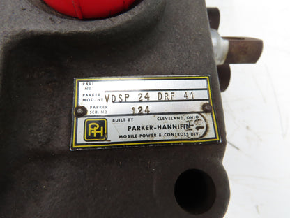 Parker Hannifan VDSP 24 DRF 41 Directional Control Hydraulic Valve 3-Spool