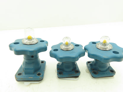ITT Dia-Flo 1/2" 3/4" Valve Operator Bonnet Handwheel w/Diaphragm  Lot of 3