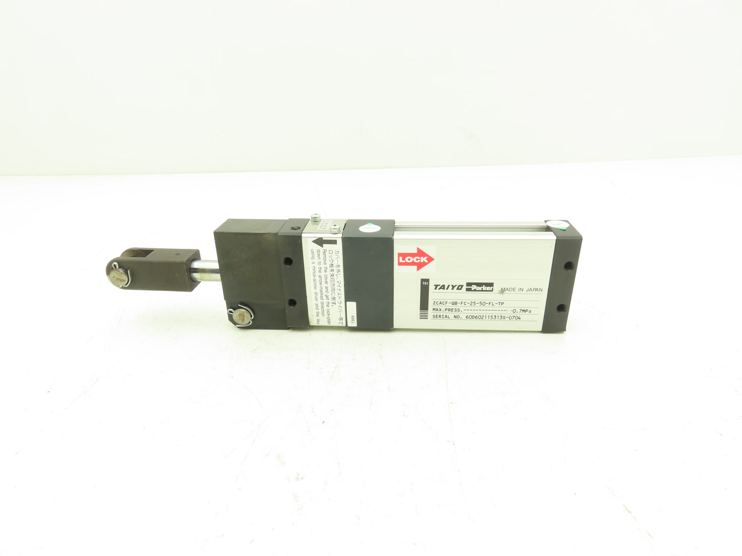 Parker ZCACF-QB-FC-25-50-FL-TP Pneumatic Cylinder 25mm Bore x 50mm Stroke