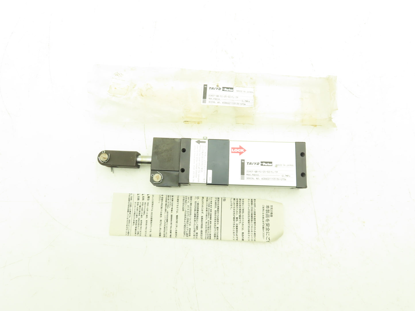 Parker ZCACF-QB-FC-25-50-FL-TP Pneumatic Cylinder 25mm Bore x 50mm Stroke