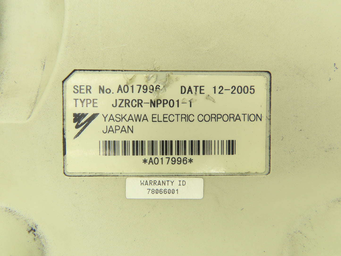 Yaskawa JZRCR-NPP01-1 Hand-Held Teach Pendant For Motoman Robot