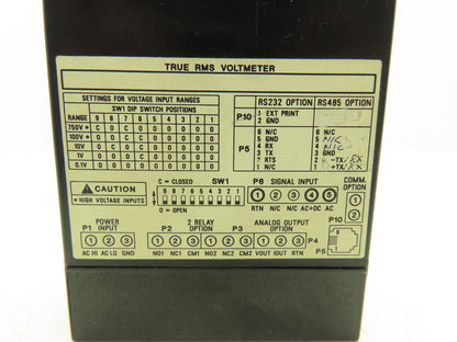 Omega Engineering DP25-VRMS-AR Process True RMS Voltmeter 115VAC 2 Relay