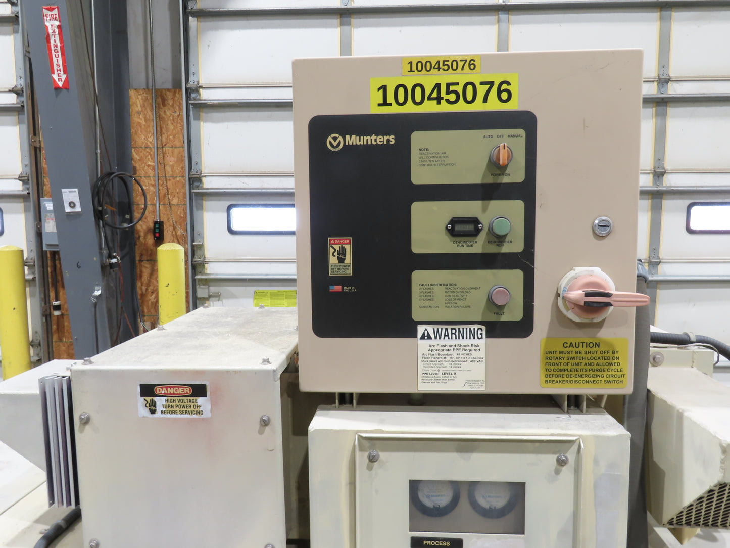 Munters HCD-600-EA-SFCPCS Desiccant Dehumidifier Cooling Unit 600 SCFM 480V