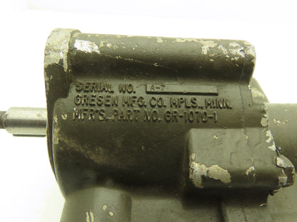Gresen GR-1070-1 Hydraulic Pump 25GPM @100PSI 3/4" Shaft x1-3/8"