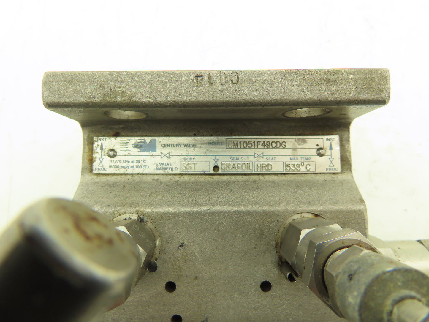 Century Valve CM1051F49CDG 5 Valve Differential Pressure Manifold 1/2" NPT SST