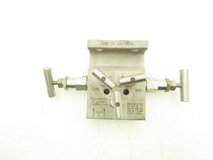 Swagelok SS-V5NBF8-FL-G-SG 5 Valve Instrument Manifold SS Ball Tip 1/2" NPT