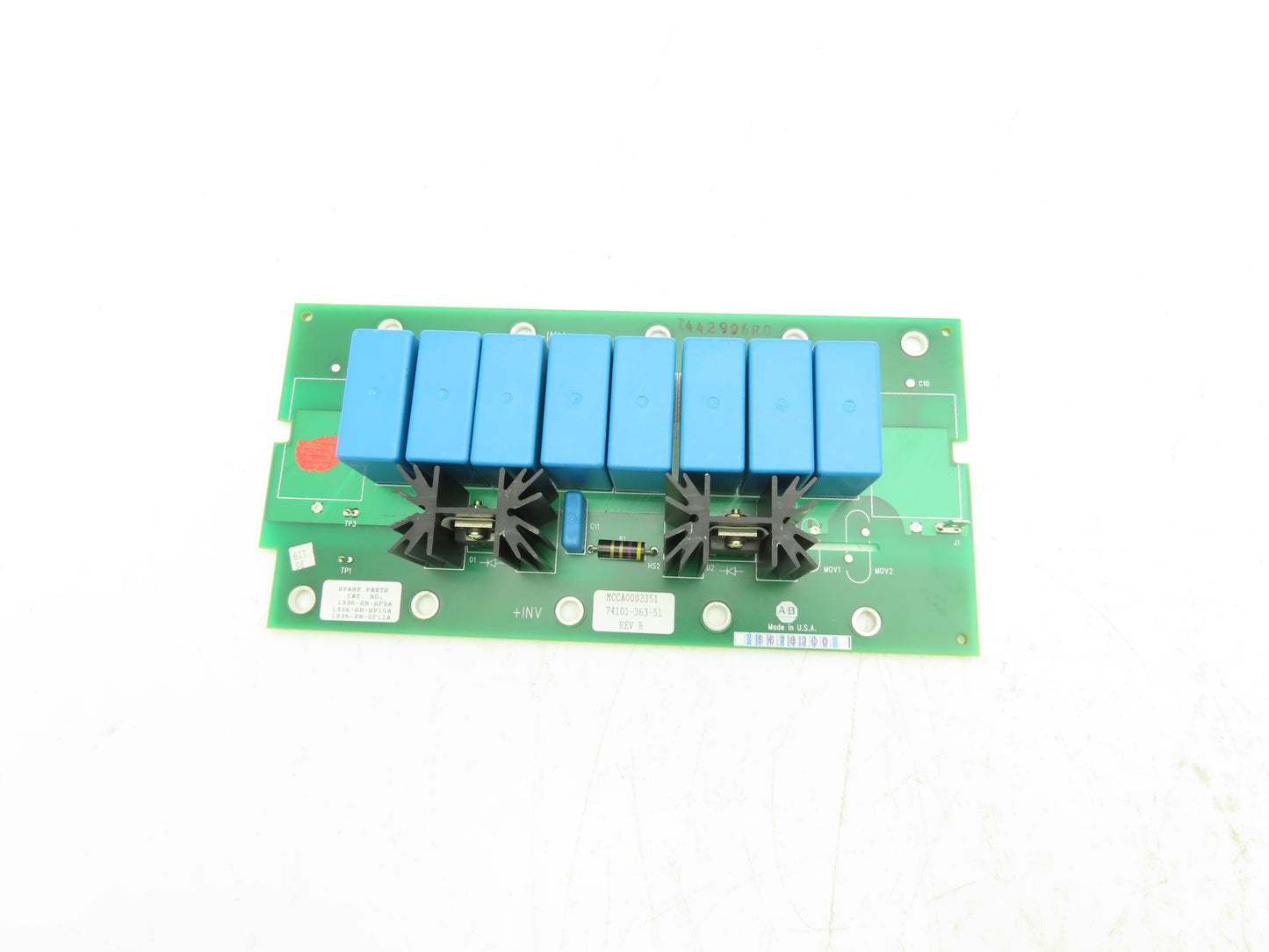 Allen Bradley 74101-363-51 Printed Circuit Snubber Board Control Card Rev B