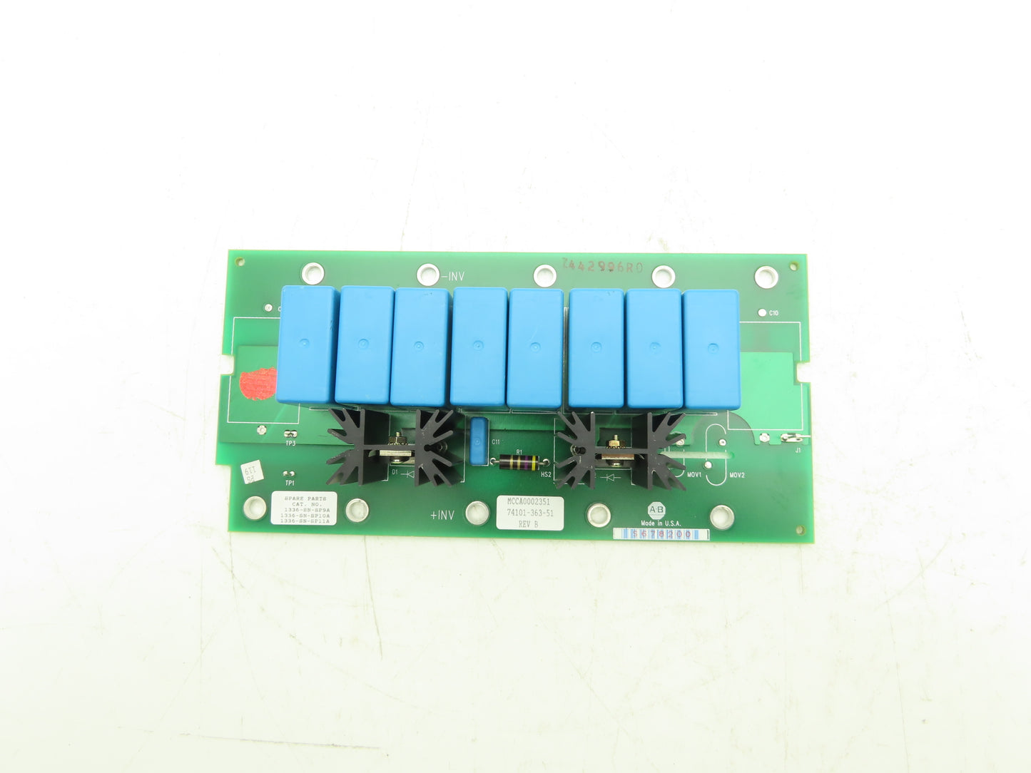 Allen Bradley 74101-363-51 Printed Circuit Snubber Board Control Card Rev B
