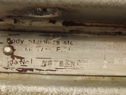 Kenmac MSTB4NCT 3 Valve Differential Pressure Manifold SS Ball Tip 1/2" NPT