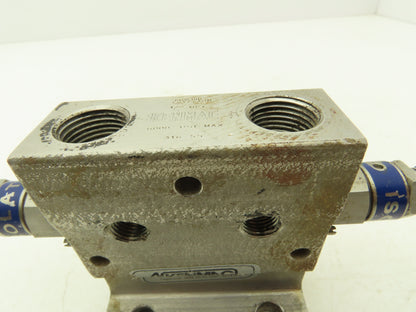 Kenmac MSTB4NCT 3 Valve Differential Pressure Manifold SS Ball Tip 1/2" NPT