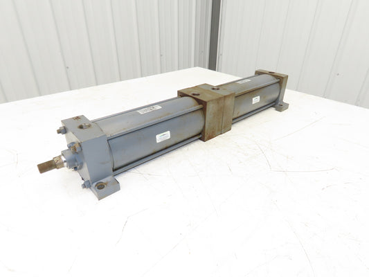 Miller Pneumatic Air Hydraulic Cylinder 4" Bore 9" Stroke 250/900PSI DJV-50B2XN