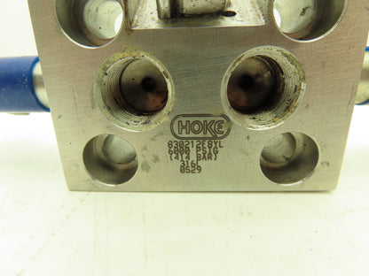 Hoke 830212F8YL 3 Valve Differential Pressure Manifold SS 1/2" NPT Lot of 2