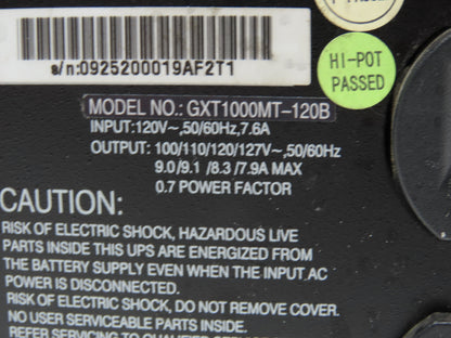 Liebert GXT1000MT-120B PLC Power Supply Module 100-127VAC Read