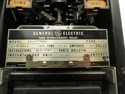 General Electric 12IAC77B4A Overcurrent Time Delay Relay 4-16 Amp Type IA C