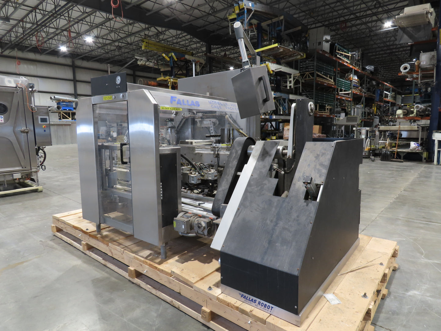 Fallas R400 Robotic Arm Pick and Place Case Packer Dual Feed Conveyor 480V