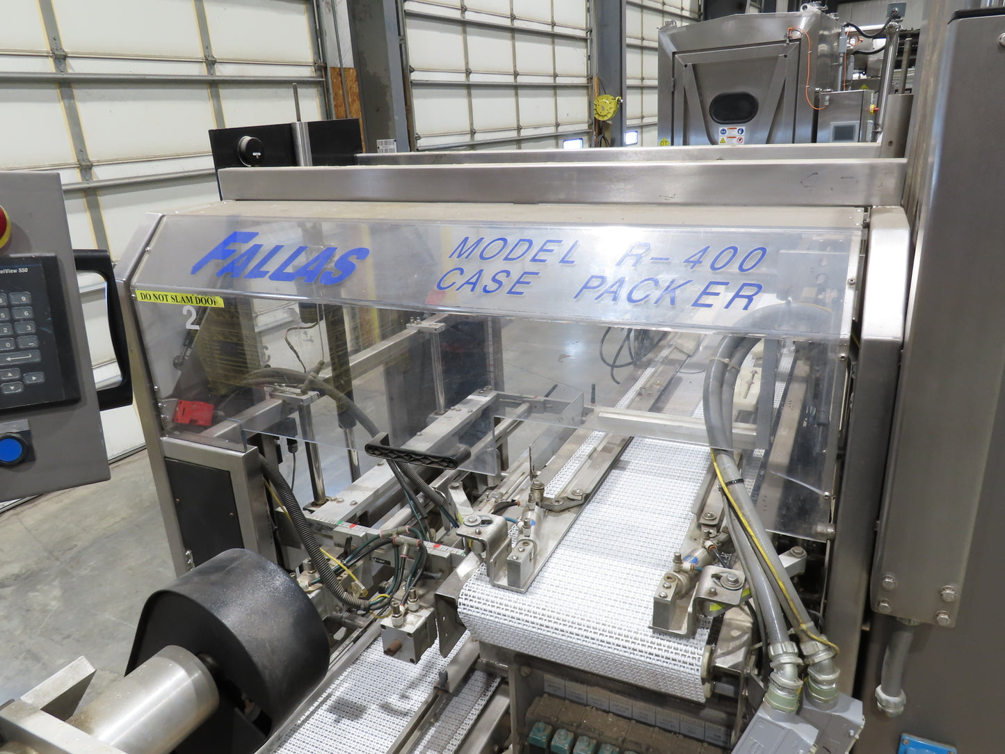 Fallas R400 Robotic Arm Pick and Place Case Packer Dual Feed Conveyor 480V