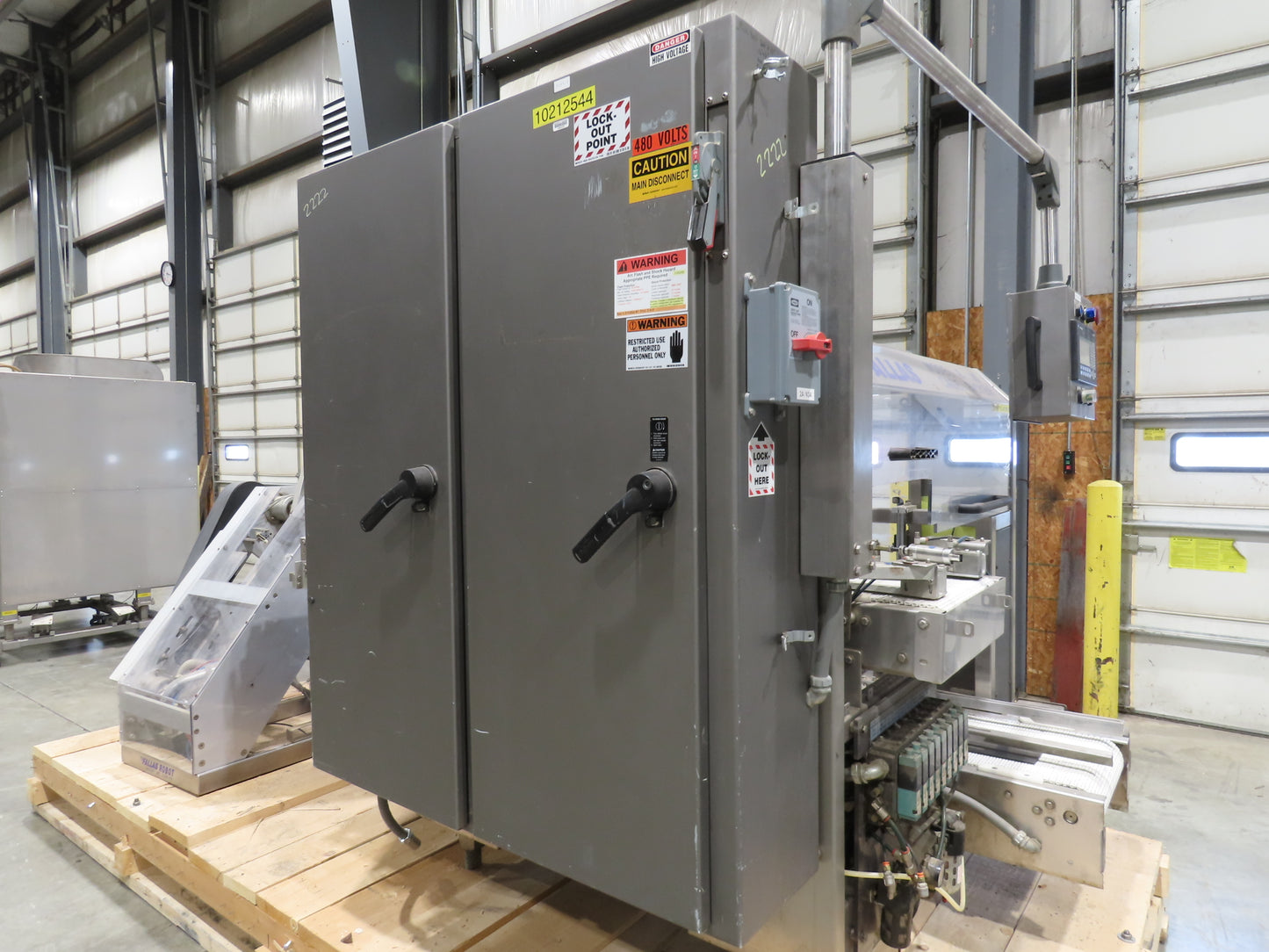 Fallas R400 Robotic Arm Pick and Place Case Packer Dual Feed Conveyor 480V