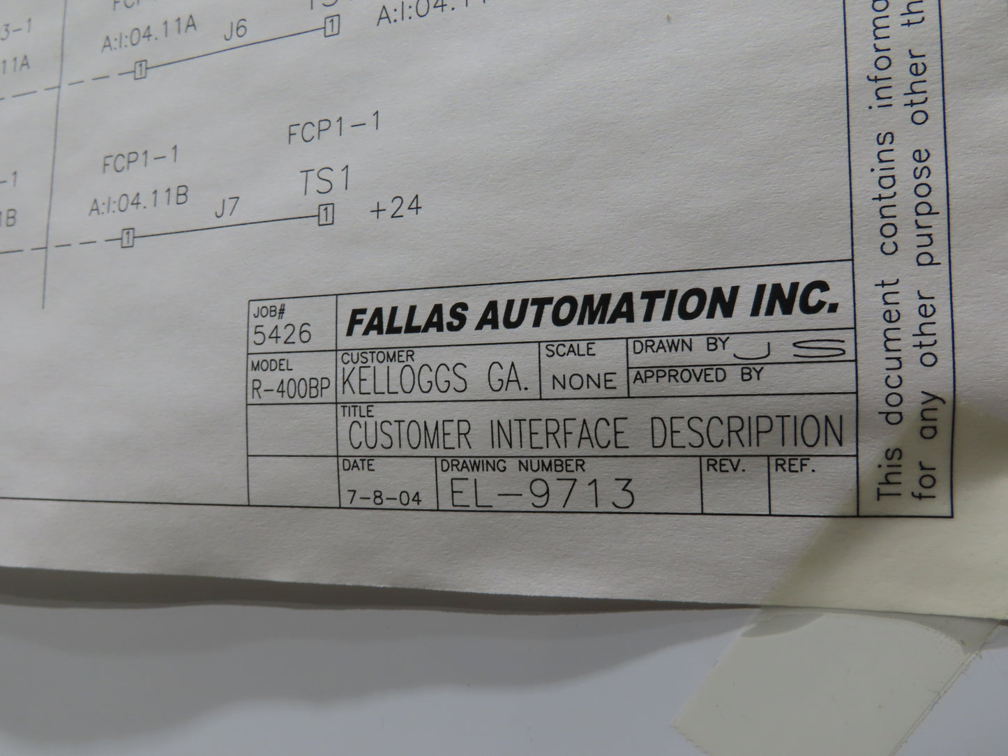 Fallas R400 Robotic Arm Pick and Place Case Packer Dual Feed Conveyor 480V