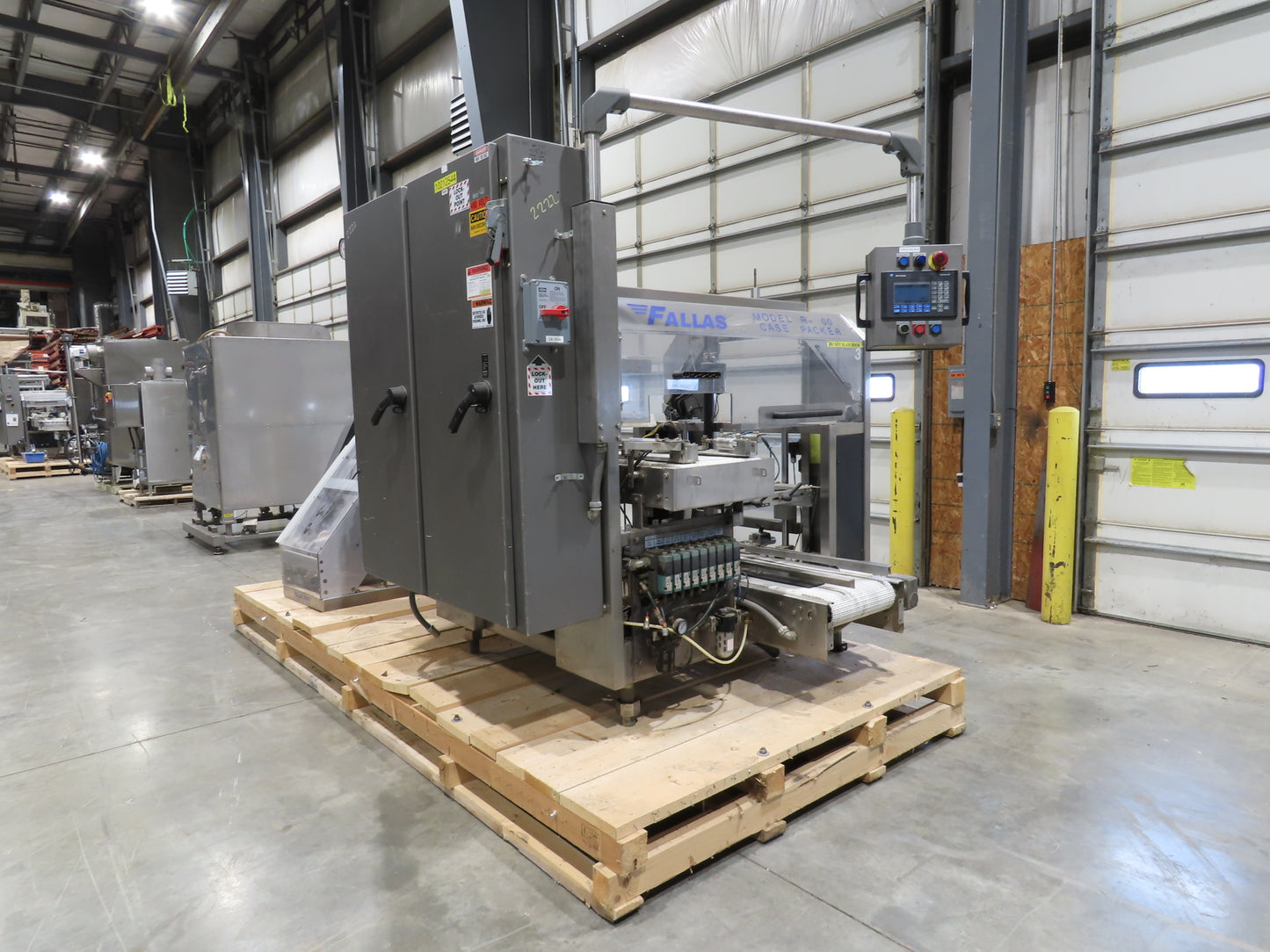 Fallas R400 Robotic Arm Pick and Place Case Packer Dual Feed Conveyor 480V