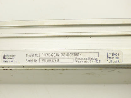 Schrader Bellows P1XN032DAN1250.000WDNTN Linear Slide 2-1/2" W x 58" Length