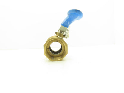 Jamesbury Ser 300 2" NPT Female Ball Valve Brass W Stainless Steel Valve