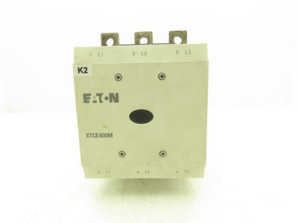 Eaton XTCE400M Motor Starter Contactor 600V 3Ph 400A 400Hp 120V Coil 2 NO + 2 NC