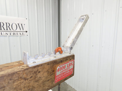 Sackett 4000Lb Forklift Battery Lifter Beam 24-42" Adj Width Hooks