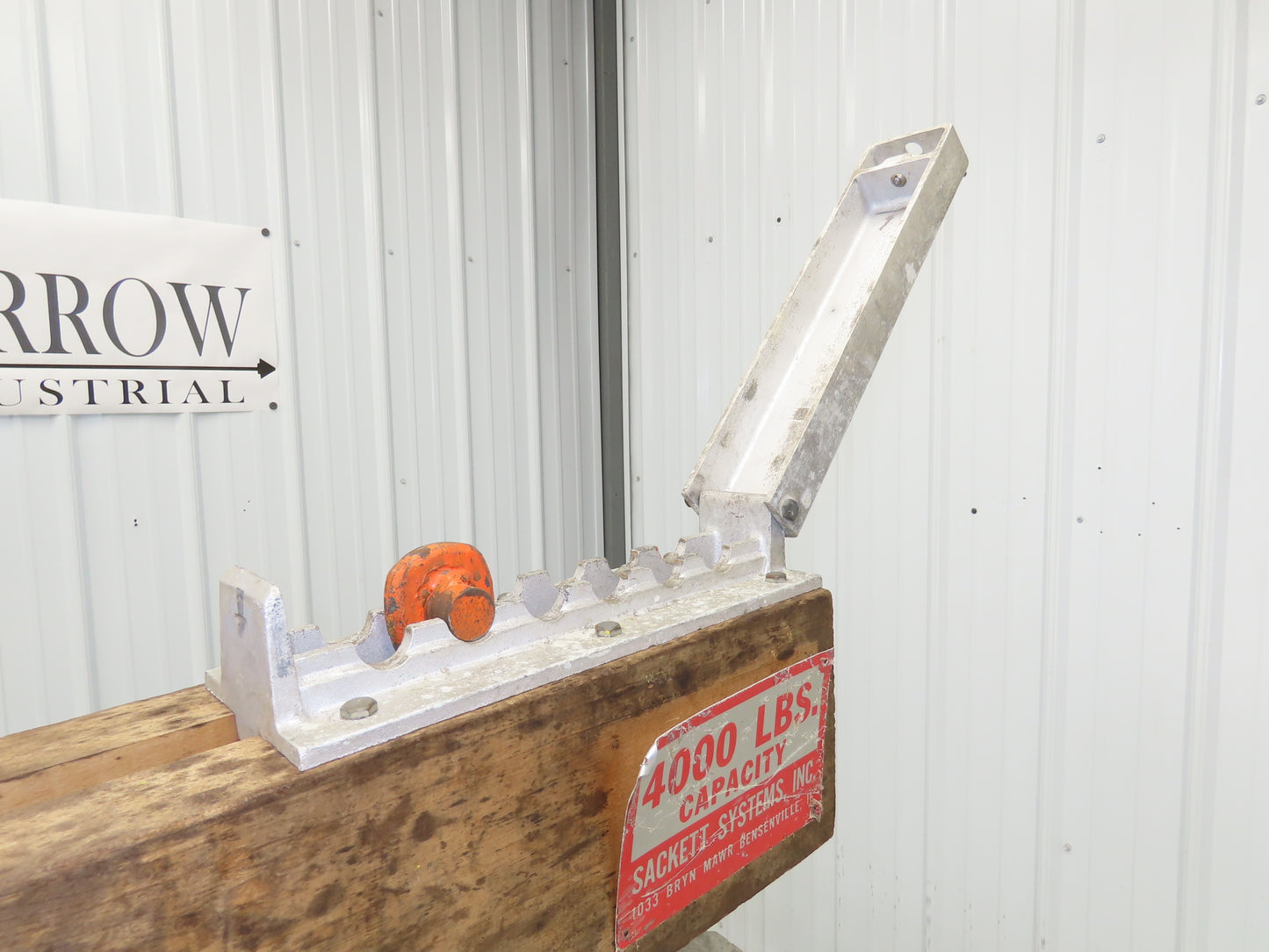 Sackett 4000Lb Forklift Battery Lifter Beam 24-42" Adj Width Hooks