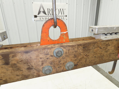 Sackett 4000Lb Forklift Battery Lifter Beam 24-42" Adj Width Hooks