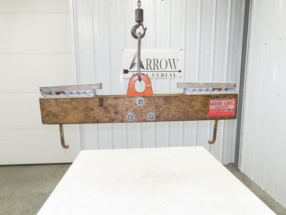 Sackett 4000Lb Forklift Battery Lifter Beam 24-42" Adj Width Hooks