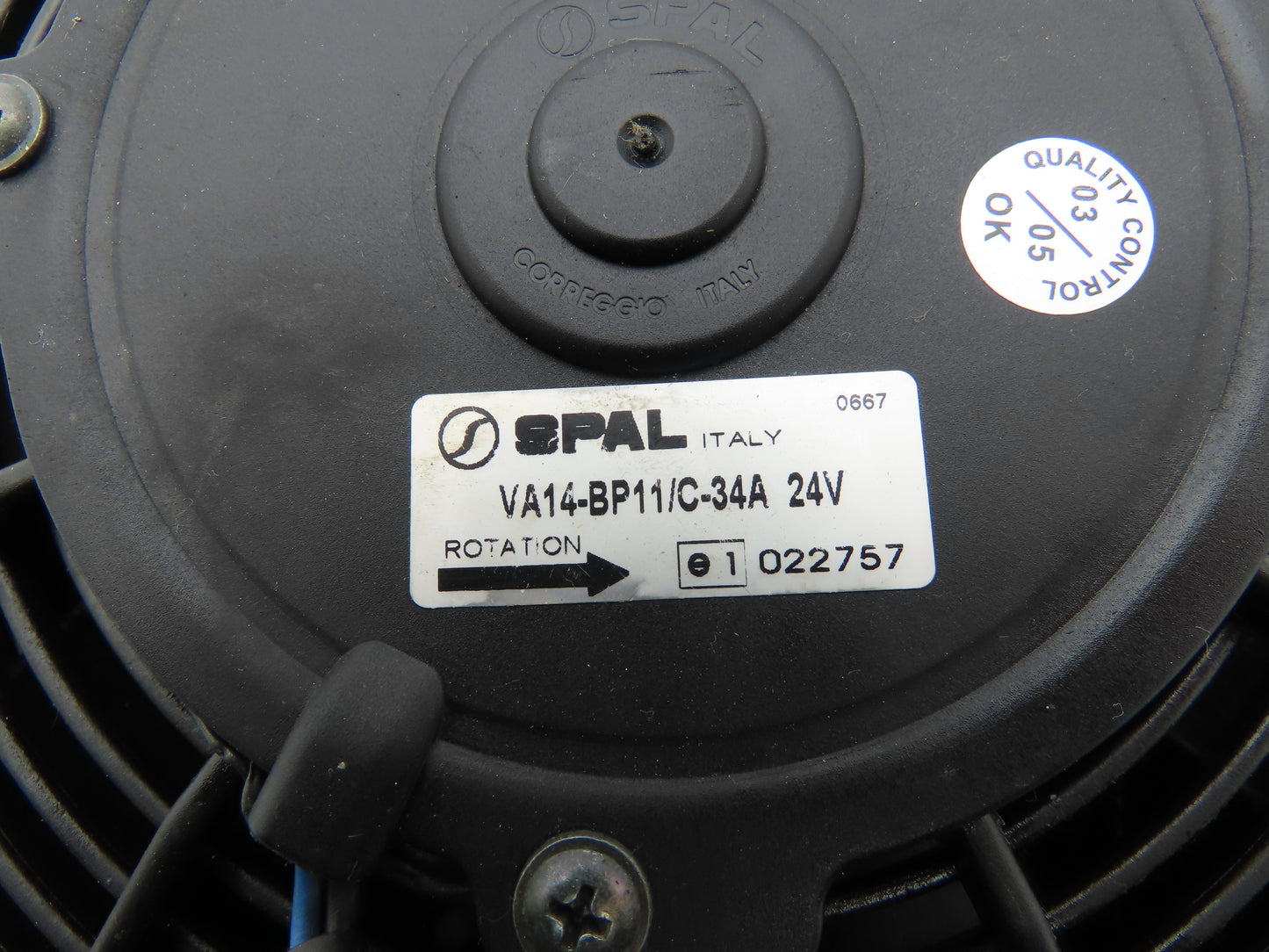 Hydac OK-ELD1H Oil Cooler Air Cooled Radiator With Spal Motor 24VDC