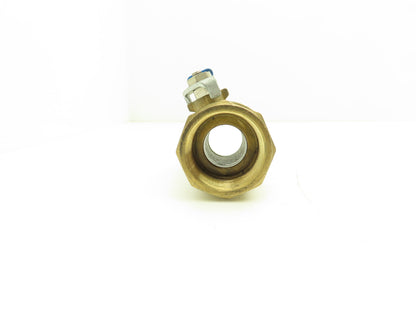 Jamesbury Ser 300 1-1/4" NPT Brass Ball Valve Stainless Steel Ball Lot of 6