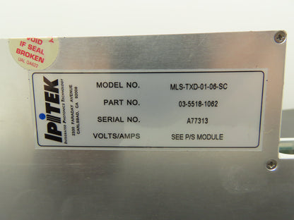 IPITEK MLS-TXD-01-06-SC LSM Transmitter RF Coax-Laser Optical 03-5518-1062