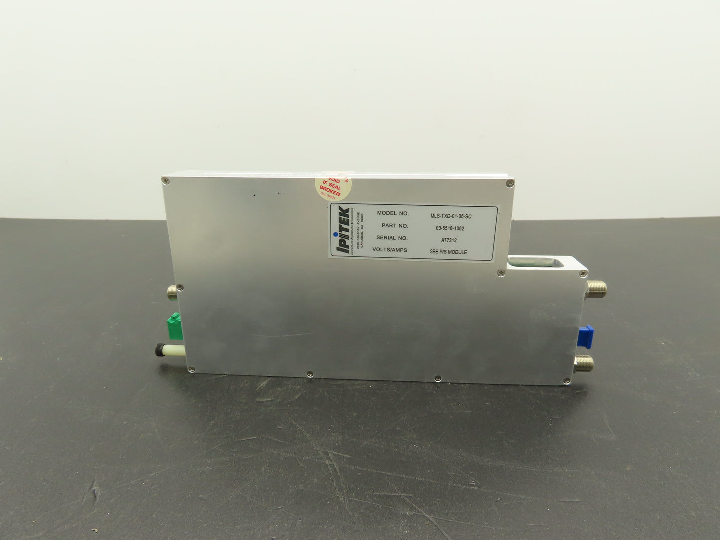 IPITEK MLS-TXD-01-06-SC LSM Transmitter RF Coax-Laser Optical 03-5518-1062