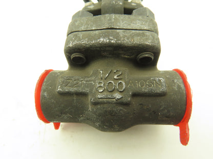 Ilshin 8A05-5 Steel Gate Valve 1/2" Socket Weld 1975psi Class 800 Lot of 3