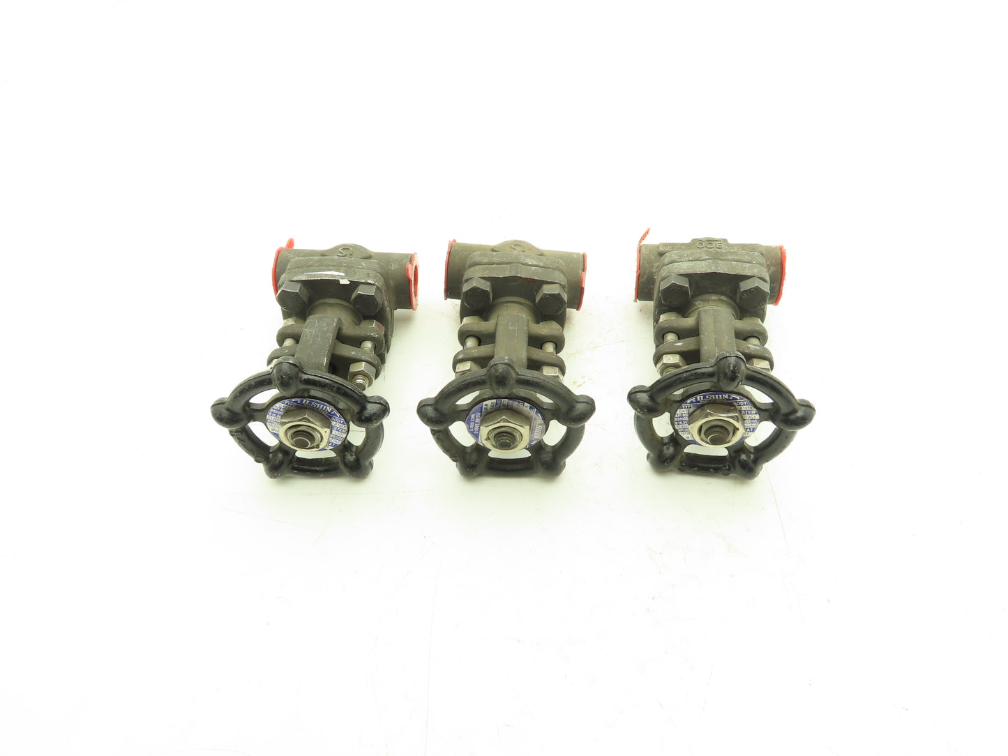 Ilshin 8A05-5 Steel Gate Valve 1/2" Socket Weld 1975psi Class 800 Lot of 3