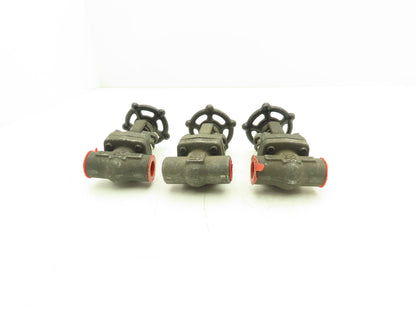 Ilshin 8A05-5 Steel Gate Valve 1/2" Socket Weld 1975psi Class 800  Lot of 3