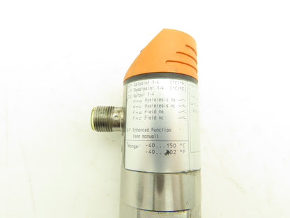 IFM Efector TR8430 Electronic Temperature Sensor Evaluation Unit With 8" Probe