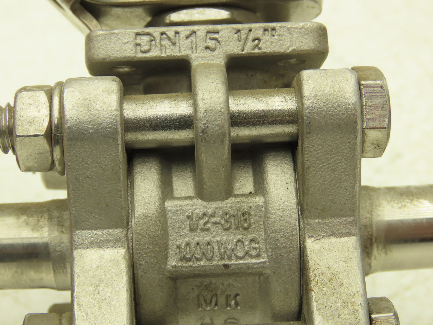 VNE 1/2"-316 1/2" Stainless Steel Sanitary Tri-Clamp Ball Valve 1000WOG Lot of 2