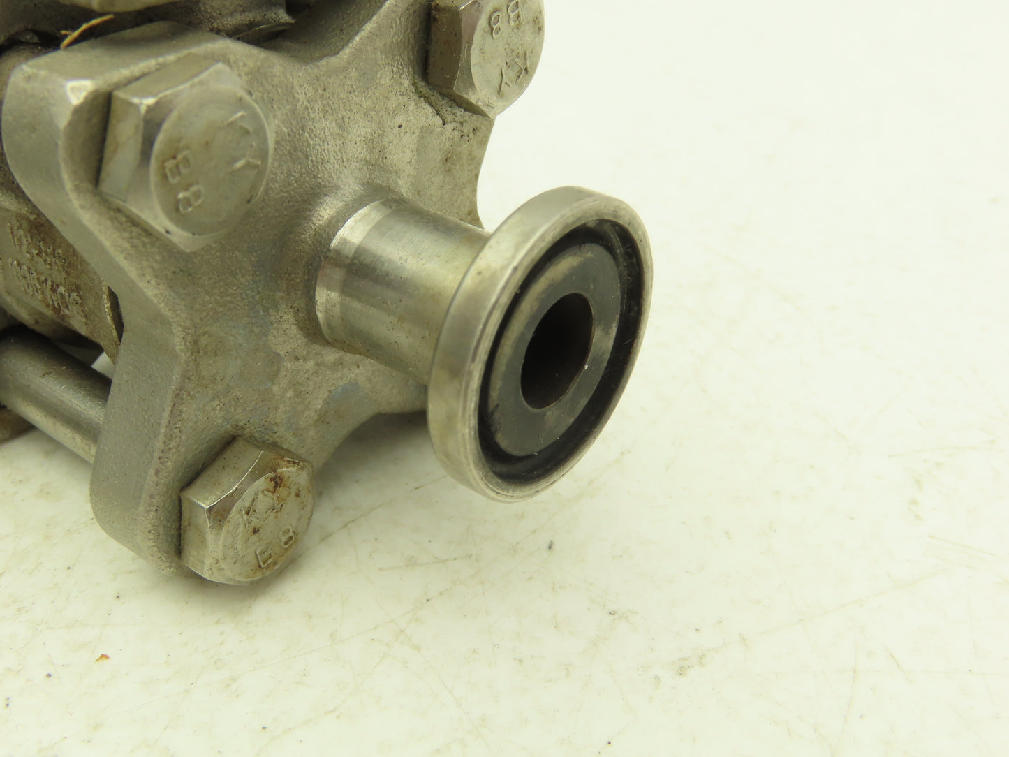 VNE 1/2"-316 1/2" Stainless Steel Sanitary Tri-Clamp Ball Valve 1000WOG Lot of 2